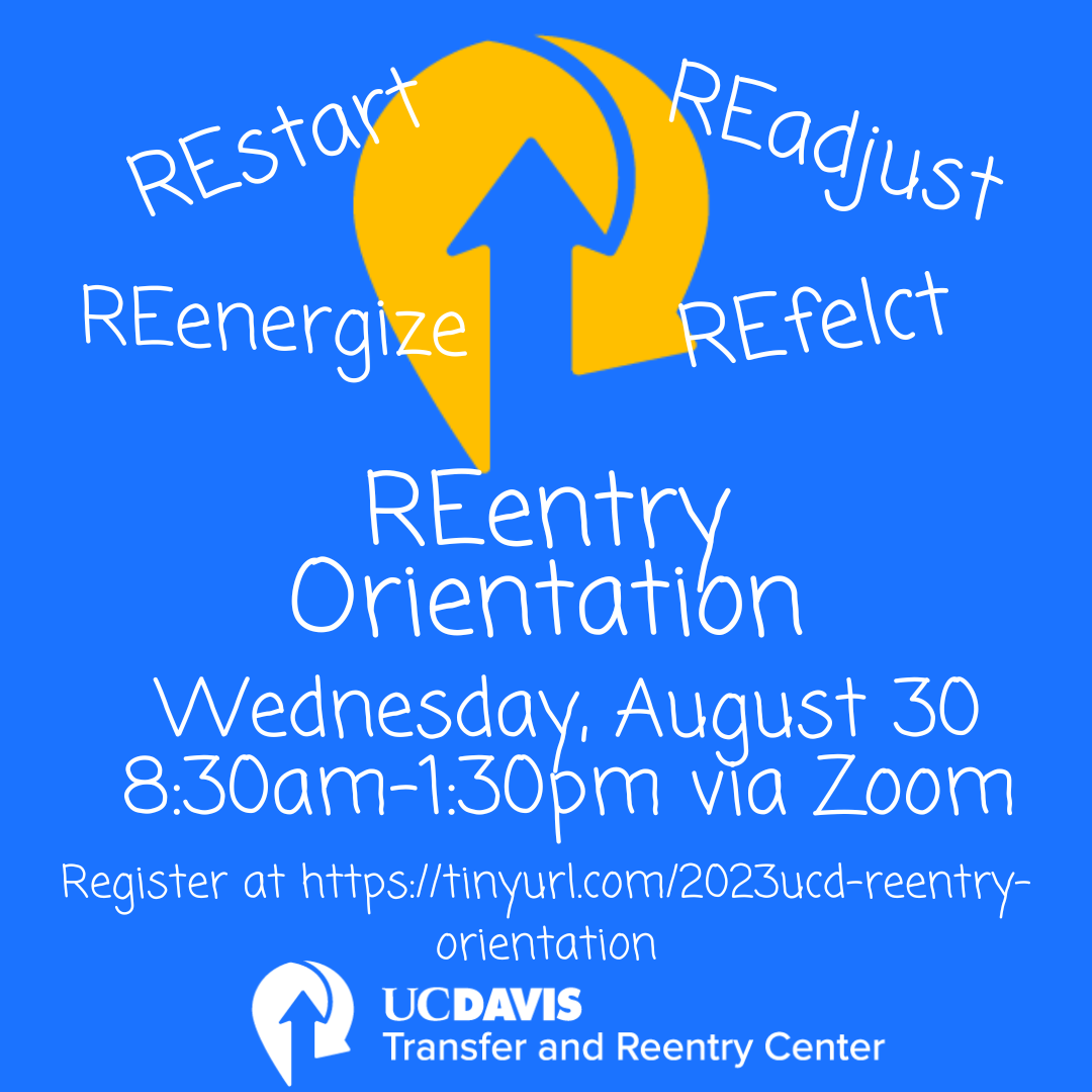 Flyer for Reentry Orientation